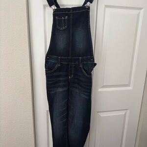 Blue Denim Overalls with Adjustable Straps